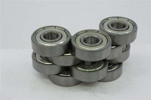 10-Pack 3x6x2.5 Stainless Steel Shielded Miniature Bearing