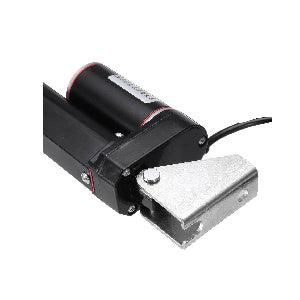 4 Inch Stroke 225 lbs DC 12 Volt Black Linear Actuator - mounting brackets