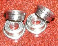 4-Pack Slot Car Axle Flanged Ceramic Bearings 3/32" x 3/16"