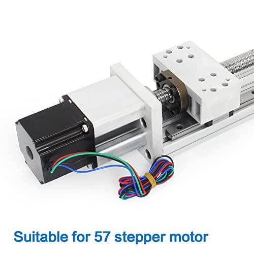 400mm Stroke CNC Linear Stage Motion Actuator X Y Z Axis Linear Slide Rail Aluminum Alloy Cross Sliding Table Linear Rail Guide SFU1605 Ballscrew+Nema23 57 Stepper Motor for CNC