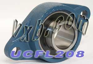 40mm Bearing UCFL208 + 2-Bolt Flanged Cast Housing Mounted Bearing