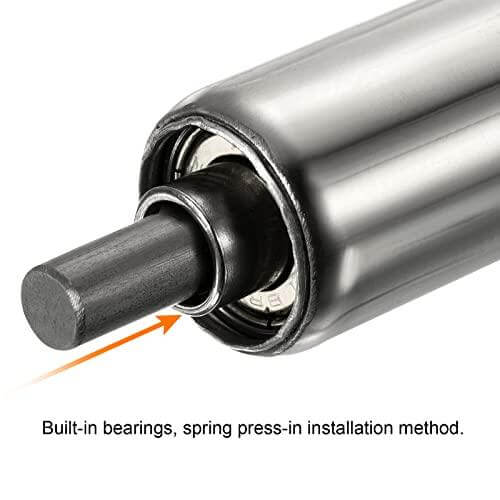 Gravity Conveyor Roller - 1" Diameter x 20" Length - Stainless Steel