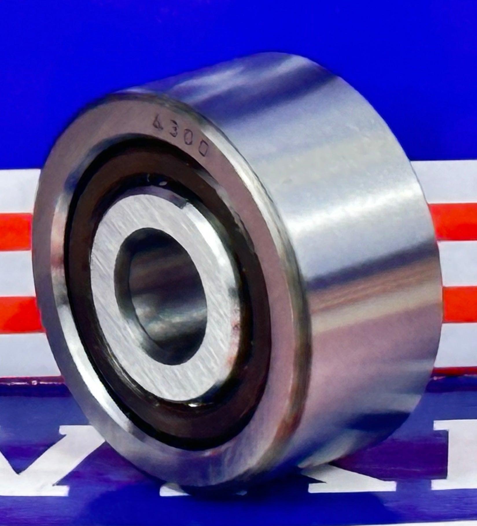 4300 Deep Groove Ball Bearing, Double Row, Open 10x35x17mm