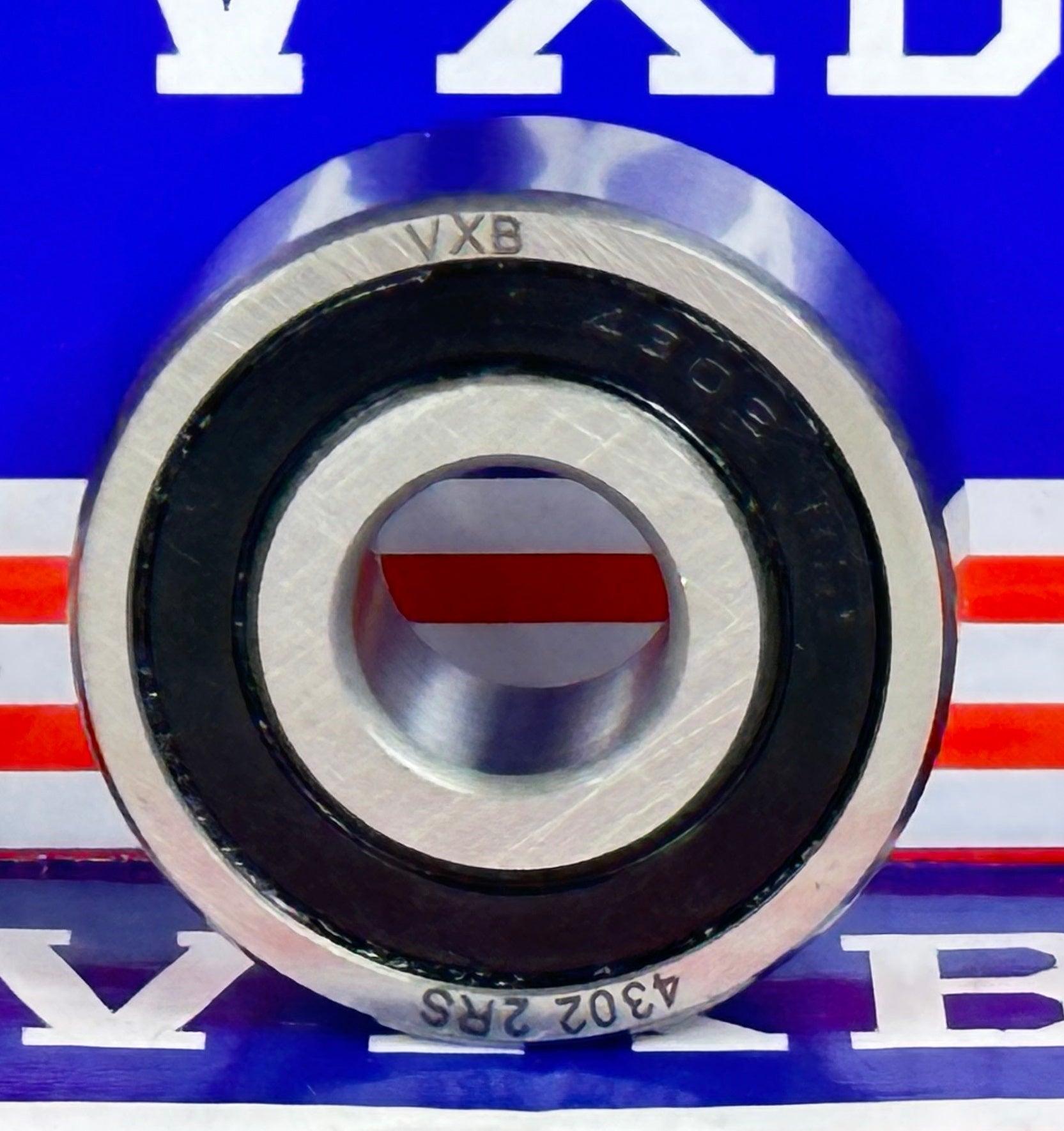 4302-2RS Sealed Angular Contact Double Row Bearing 15x42x17mm