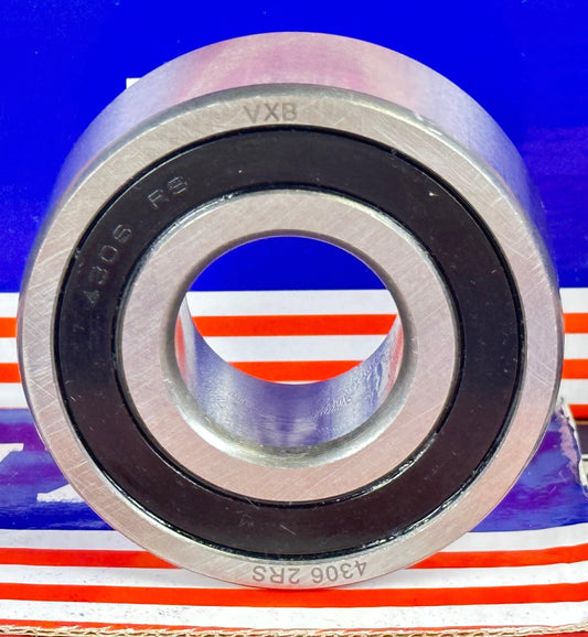 4306-2RS Sealed Double Row Bearing 30x72x27mm