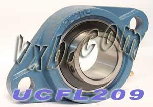 45mm Bearing UCFL-209 + 2-Bolt Flanged Cast Housing Mounted Bearing