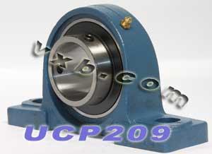 45mm Bearing UCP-209 + Pillow Block Cast Housing Mounted Bearing