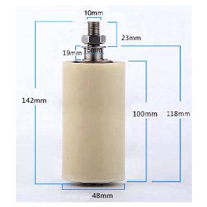 48x100mm Sliding Guide/Track Wheel Bolt & Nut Mounting