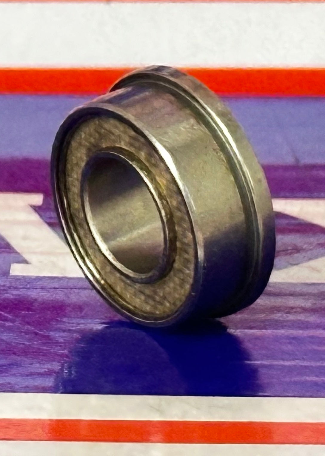 SFR188ZT EZO made in Japan Flanged Stainless Steel 1/4" x 1/2" x 3/16" Bearing