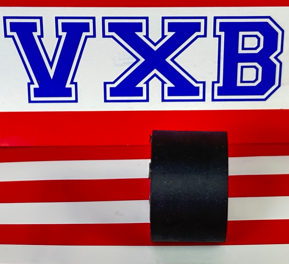 6x30x20mm Shielded Bearing - Black Polyurethane Tire Roller Wheel