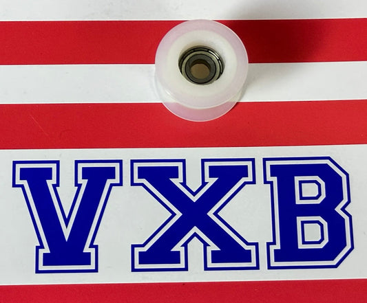 5mm Bore Bearing - 23mm Round Nylon Pulley Squared Groove Track Roller Bearing 5x23x13mm