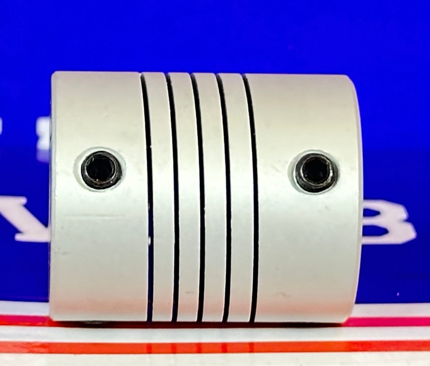 Flexible Parallel CNC Coupling D25-L30-6.35x 1/4" to 12mm