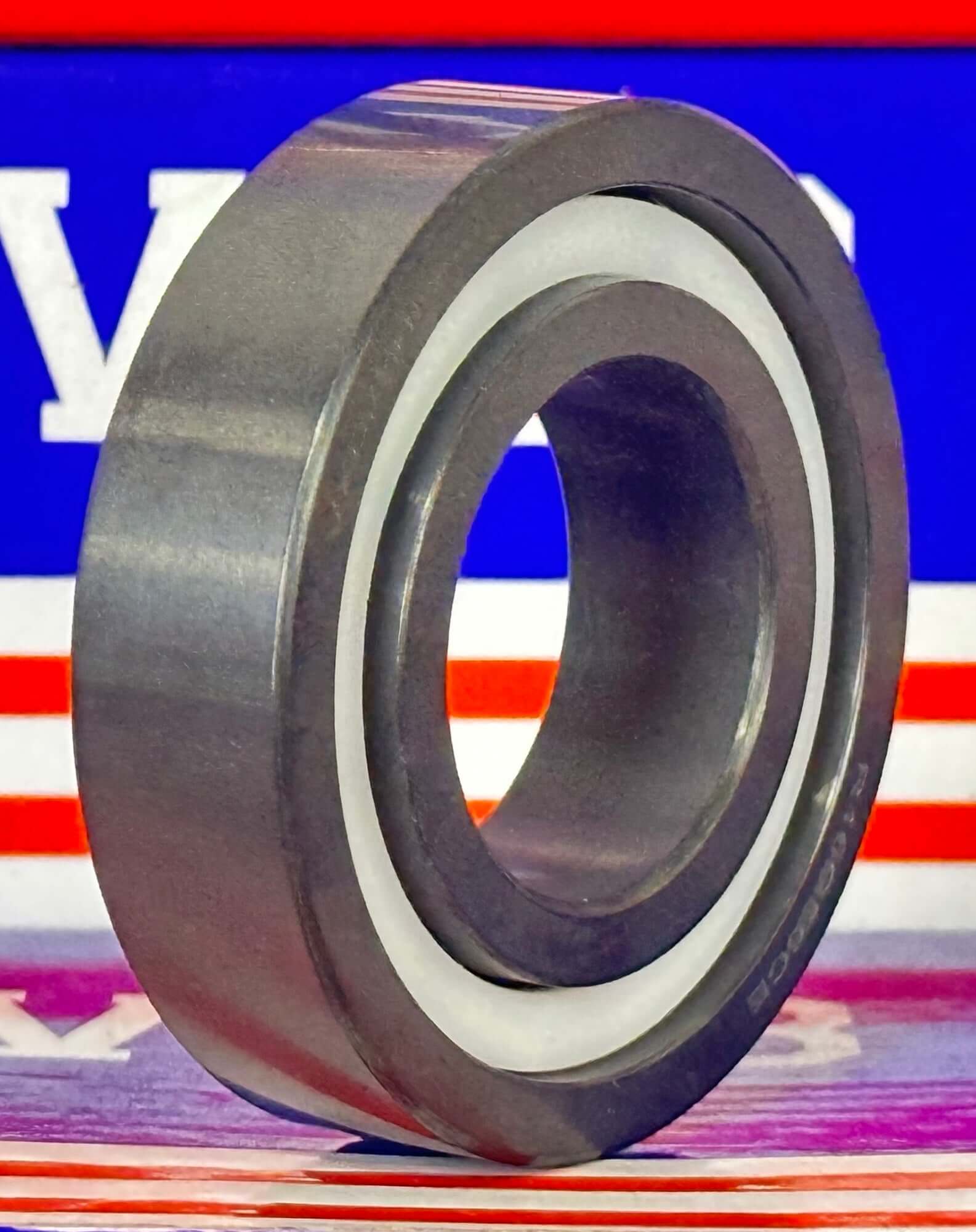 Full Ceramic R16 SI3N4/SI3N4 PTFE Full Ceramic Bearing - 1" ID x 2" OD x 1/2" Width