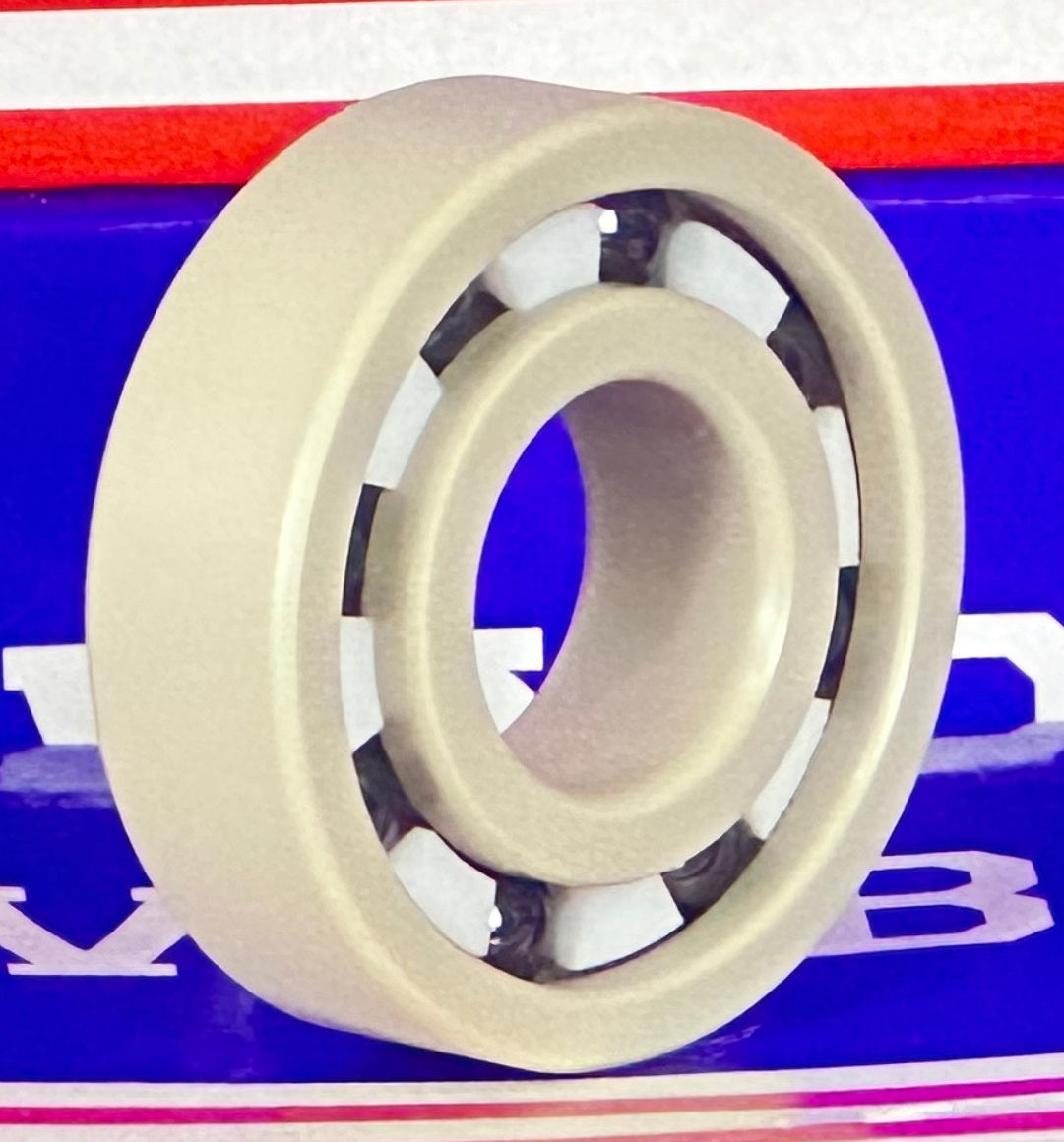 6203 PEEK Ball Bearing - Si₃N₄ Ceramic Balls - PTFE Cage - 17x40x12mm