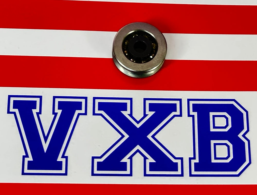 4mm Bore Bearing - 20mm 440C Stainless Steel Pulley U-Groove Track Roller Bearing 4x20x7mm