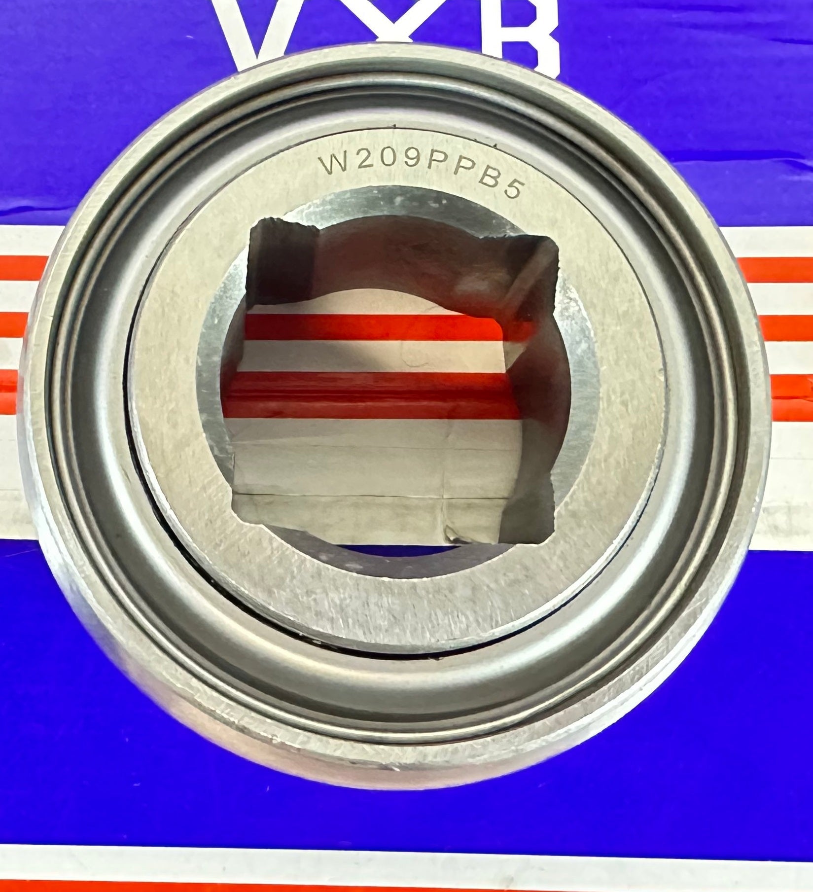 W209PPB5 Two Triple Lip Seals Square Bore 1-1/4" Bore Bearing