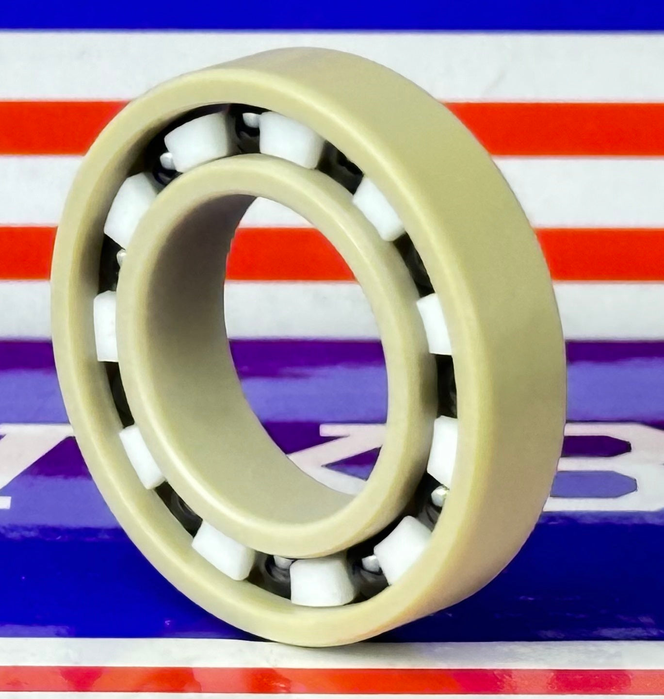 6903 PEEK Ball Bearing - Si₃N₄ Ceramic Balls - PTFE Cage - 17x30x7mm