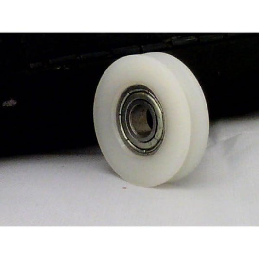 4mm Bore Bearing - 15mm Round Nylon Pulley U-Groove Track Roller Bearing 4x15x6mm