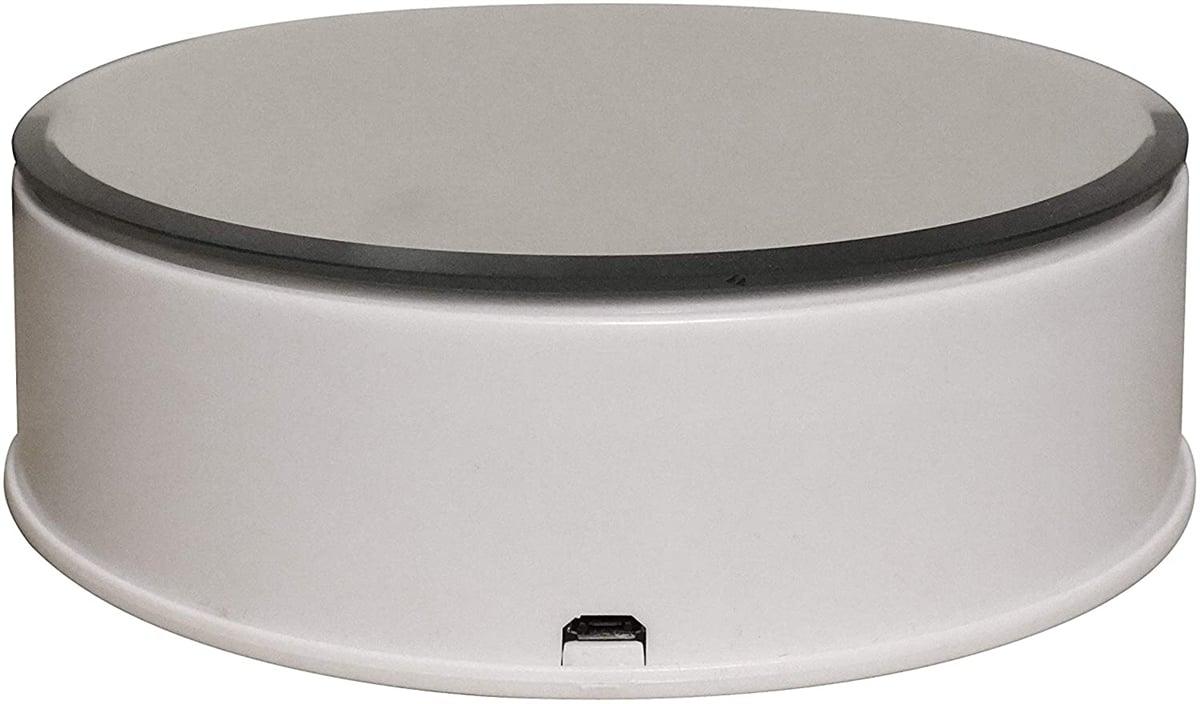 5.5" Electric Turntable Mirror Surface Motorized Rotating Display Stand