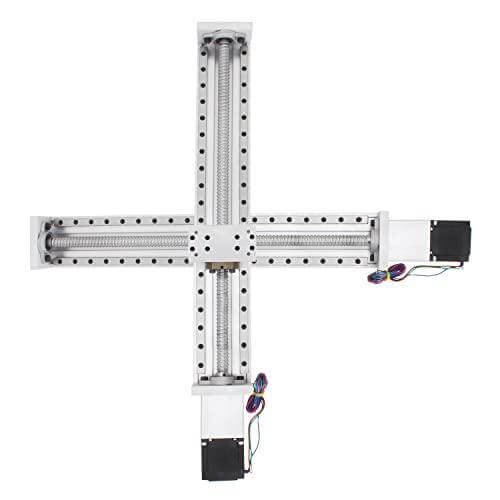 500mm Stroke CNC Linear Stage Motion Actuator X Y Z Axis Linear Slide Rail Aluminum Alloy Cross Sliding Table Linear Rail Guide SFU1605 Ballscrew+Nema23 57 Stepper Motor for CNC