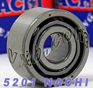 5201 Nachi Angular Contact Bearing - Double Row - 12x32x15.9 Japan Made