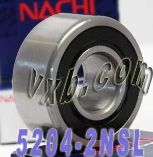 5204-2NSL Nachi Angular Contact Bearing - Double Row - 20x47x20.6 Bearing