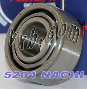 5204 Nachi Angular Contact Bearing - Double Row - 20x47x20.6 Japan Made
