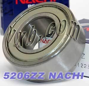 5206ZZ Nachi Angular Contact Bearing - Double Row - 30x62x23.8 Bearing