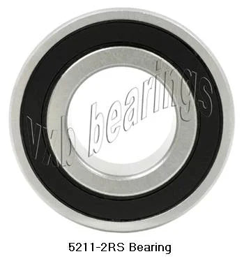 5211-2RS Angular Contact Ball Bearing 5211-2RS