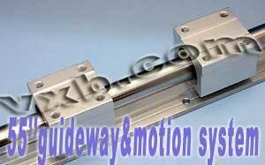 55 inch Long Rail Guideway 20mm System w/2 Slide Units Linear Motion