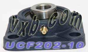 5/8 Bearing UCF-202-10 + Square Flanged Cast Housing Mounted Bearing