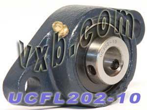 5/8 Bearing UCFL-202-10 + 2-Bolt Flanged Housing Mounted Bearing