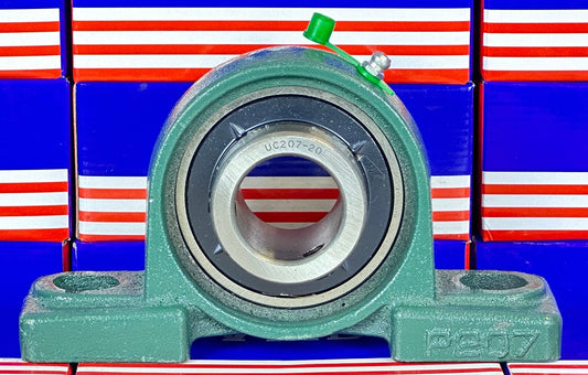 1-1/4 Bearing UCP207-20 + Pillow Block Cast Housing Mounted Bearing