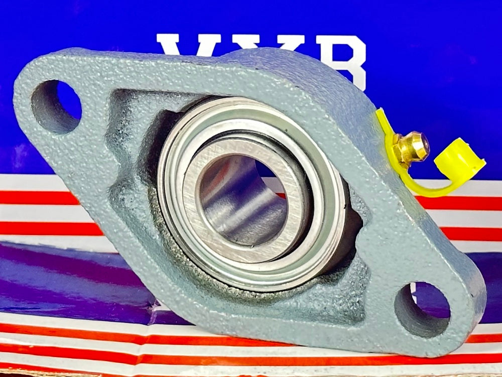 20mm Bearing UCFL204 + 2-Bolt Flanged Cast Housing Mounted Bearing