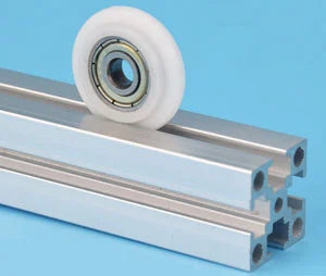 5mm Bore 2020 Aluminum Extrusion Profile 25mm POM Plastic Y Type Track Sliding Wheel Bearing 5x25x7mm