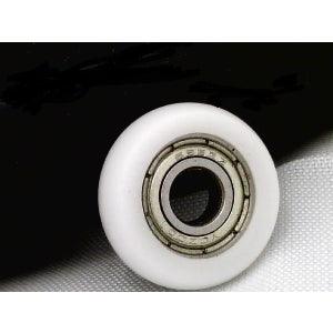 5mm Bore Bearing - 18mm White Plastic Tire 5x18x6mm