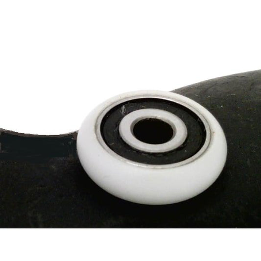 5mm Bore Bearing - 19mm White Plastic Tire 5x19x5mm