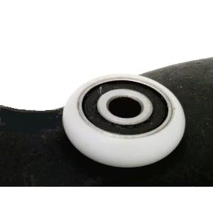 5mm Bore Bearing - 20mm White Plastic Tire 5x20x5.5mm