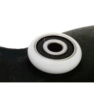 5mm Bore Bearing - 20mm White Plastic Tire 5x20x5.5mm