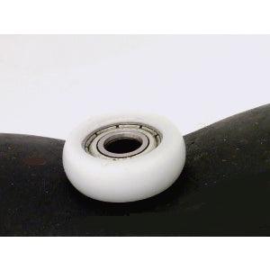 5mm Bore Bearing - 23mm White Plastic Tire 5x23x7mm