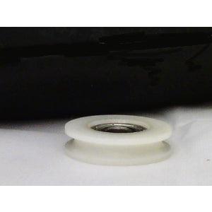 5mm Bore Bearing - 24mm Round Nylon Pulley U-Groove Track Roller Bearing 5x24x7mm