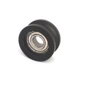 5mm Bore Bearing - 26mm Round Nylon Pulley U-Groove Track Roller Bearing 5x26x13mm