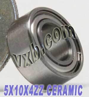 5x10x4mm Ceramic Shielded Bearing Miniature