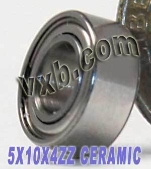 5x10x4mm Ceramic Shielded Bearing Miniature