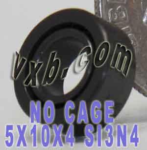 5x10x4 Full Complement Full Ceramic Bearing Si3N4 Miniature