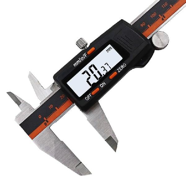 6" Fraction Vernier Caliper Inch/Metric/Fractions Black Color