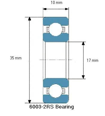 6003-2RS Bearing - Deep Groove Ball Bearing 6003RS