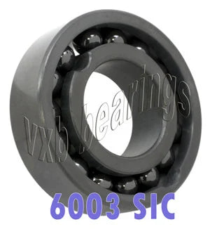 6003 Full Complement Full Ceramic Bearing SIC Silicon Carbide 17x35x10mm