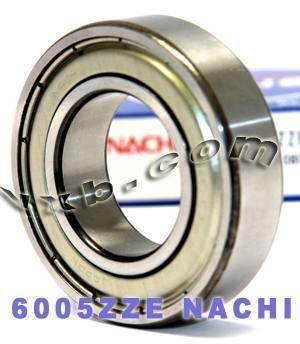 6005ZZE Shielded Nachi Bearing C3 Japan 25x47x12mm