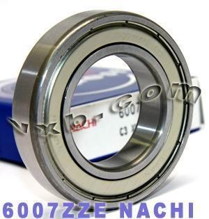 6007ZZE Nachi Bearing Shielded C3 35x62x14mm - Made in Japan
